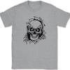 Skeleton Ripping T-Shirt Funny Skull Halloween Graphic Gift Tee