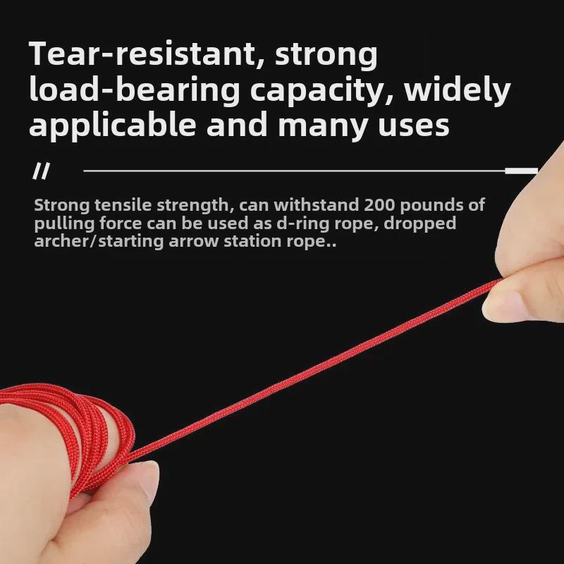 Многоцветный 3-метровый D-образный канат высокой плотности с высокой прочностью на разрыв для лука и стрел для стрельбы из лука
