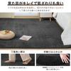 fuwawa Washable 3 Tatami Mat Size Comfortable for All Flannel Odor Compatible with Heated Solid Black Rug, Carpet, Non-Slip, Rug, (200x250cm),