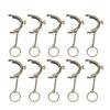 10pcs Semicircle Shape Purse Frame Clasp Metal Metal Coin Frame Kiss Clasp Lock  DIY Crochet Bags