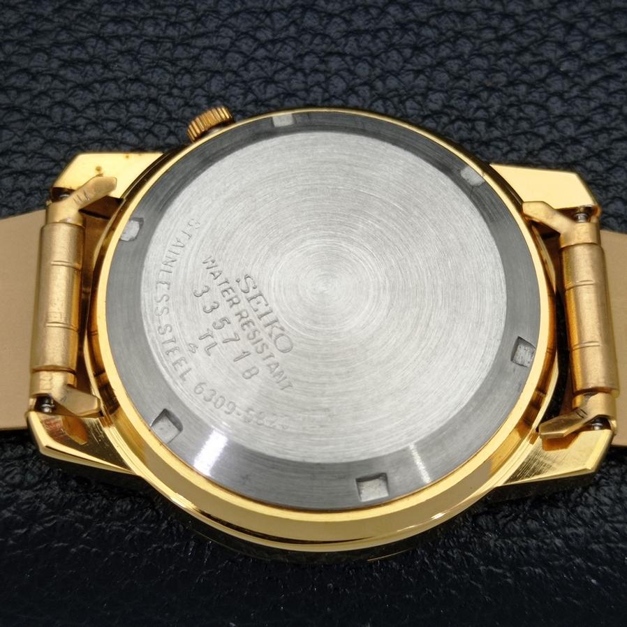МУЖСКИЕ ВОССТАНОВЛЕННЫЕ SEIKO 5 JAPAN 6309A АВТОМАТИЧЕСКИЕ АРАБСКИЕ БЕЛЫЕ ЦИФЕРБЛАТНЫЕ ЧАСЫ a426405-2