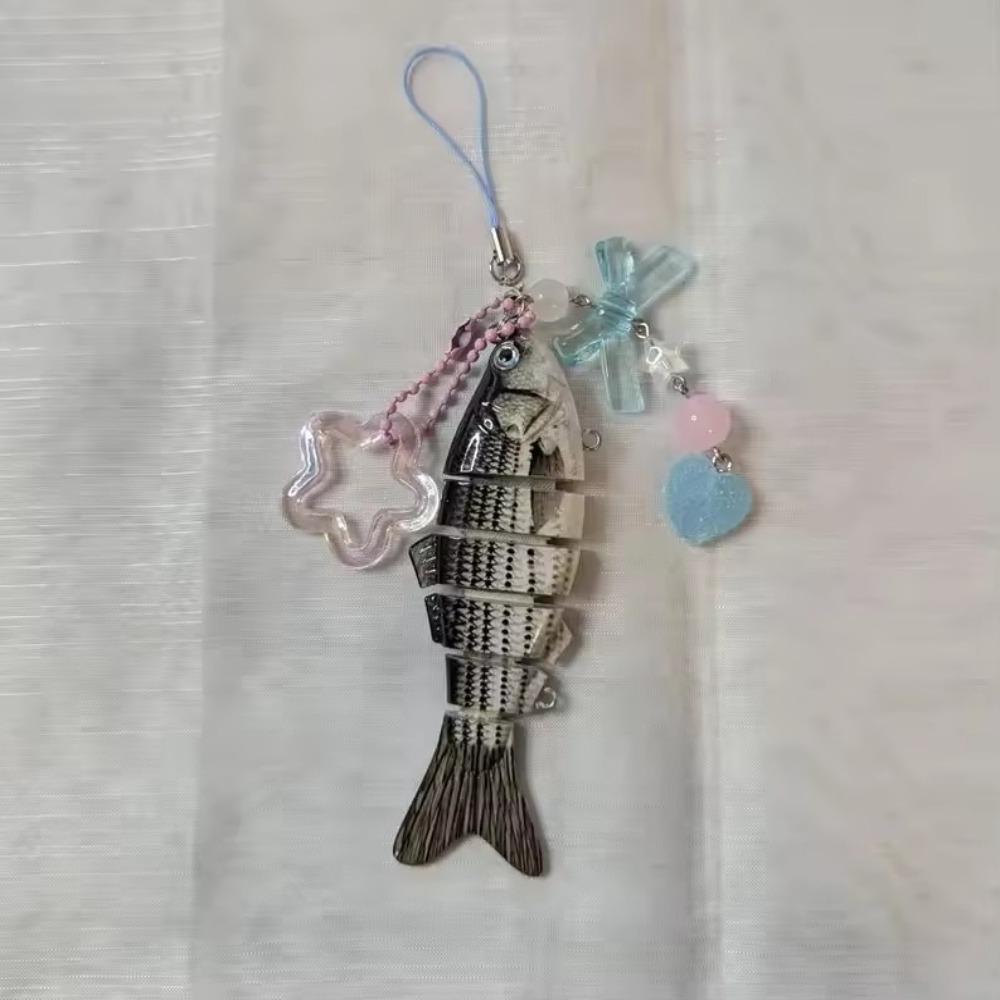 Exquisite Simulated Fish Keychain Handmade Jewelry Accessories New Mobile Phone Lanyard