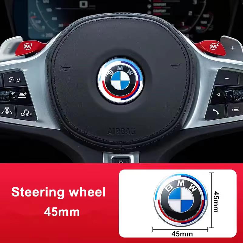 Наклейка на автомобиль BMW M E46 E60 A 72/81 мм Капот Автомобиля Передняя Задняя Крышка Багажника Рулевое Колесо Шильдик Значок Заменяемая Наклейка BMW G30 E36 F20 E46 QBT-BMW A1