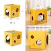 Corrugated Cardboard Cat Climbing Furniture With Square Design For Indoor Cats