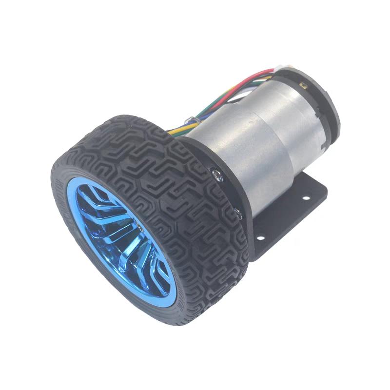 Hall Encoder DC Brushed Motor JGB37-520 12V Forward And Reverse Adjustable Speed 20RPM-1580RPM Smart Car Kit With Wheel