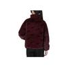 Nike Womens Printed Faux Fur Jacket (Asia Sizing) Burgundy Crush Women Streetwear DQ6843-652