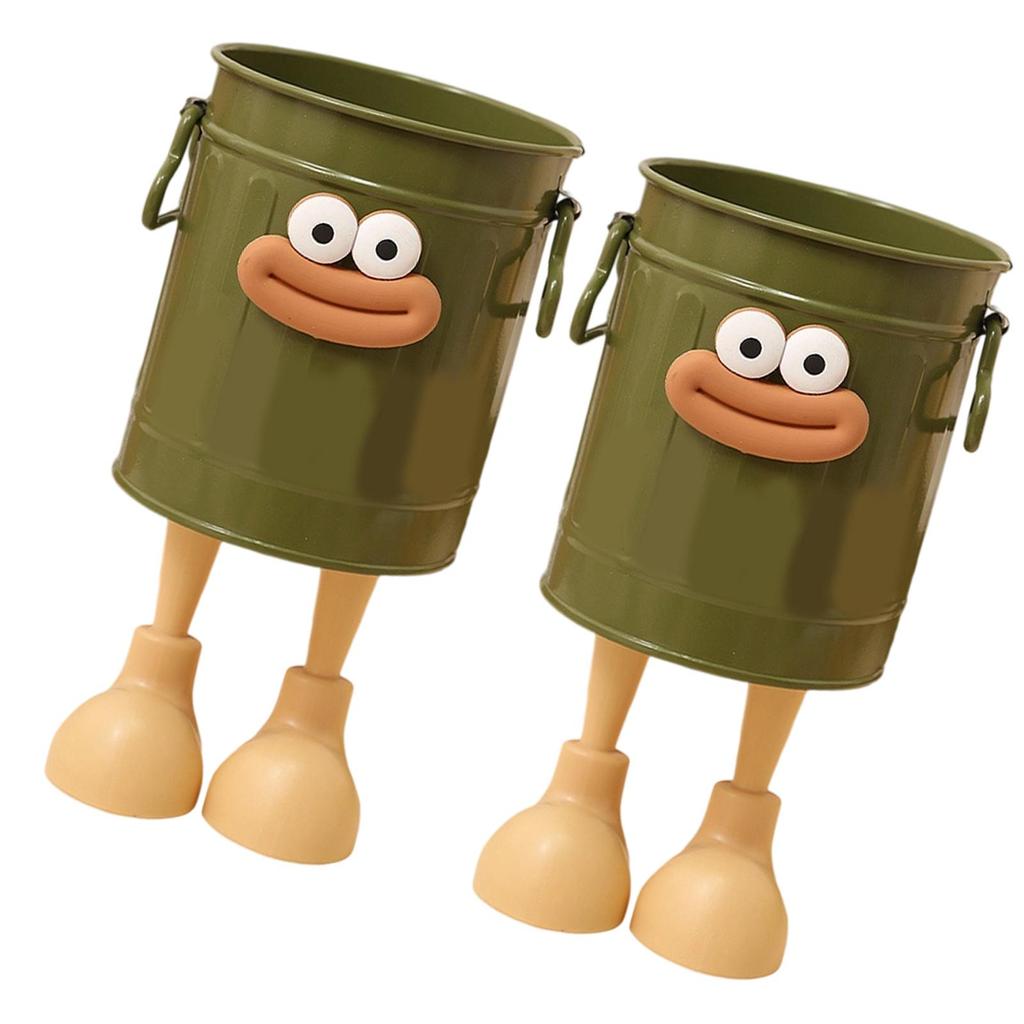 2Pcs Cartoon Pen Stand Multifunctional Desk Organiser Decorative Pencil Cup Pen Storage Container For Office Home