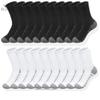 Mens Crew Work Cushion Socks Long Athletic Running Socks Workout Breathable Socks