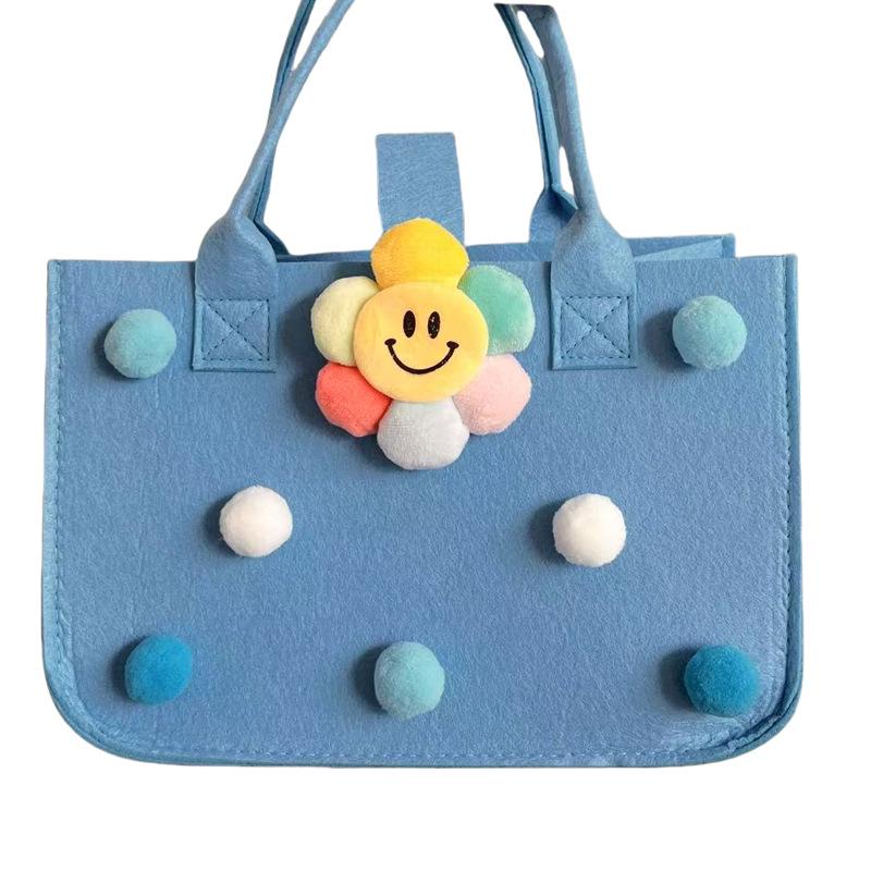 Сумочка из фетра с мультяшным принтом для девочек — идеальный вариант для шопинга, подарка или для мамы