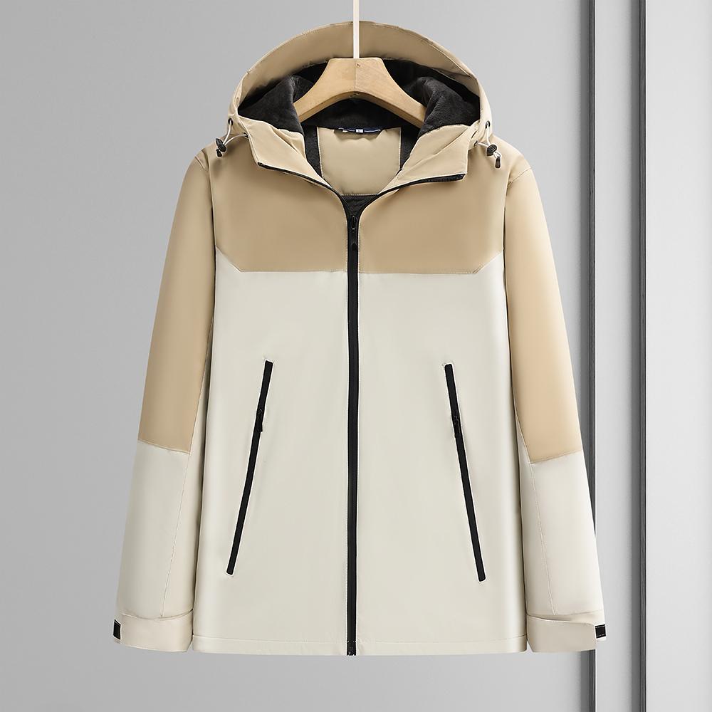 Winter Business Leisure Crystal Super Soft Cotton Assault Jacket For Men, Fashion Coat, Three Moisture-proof Windbreaker Jacket, Outdoor Adventure