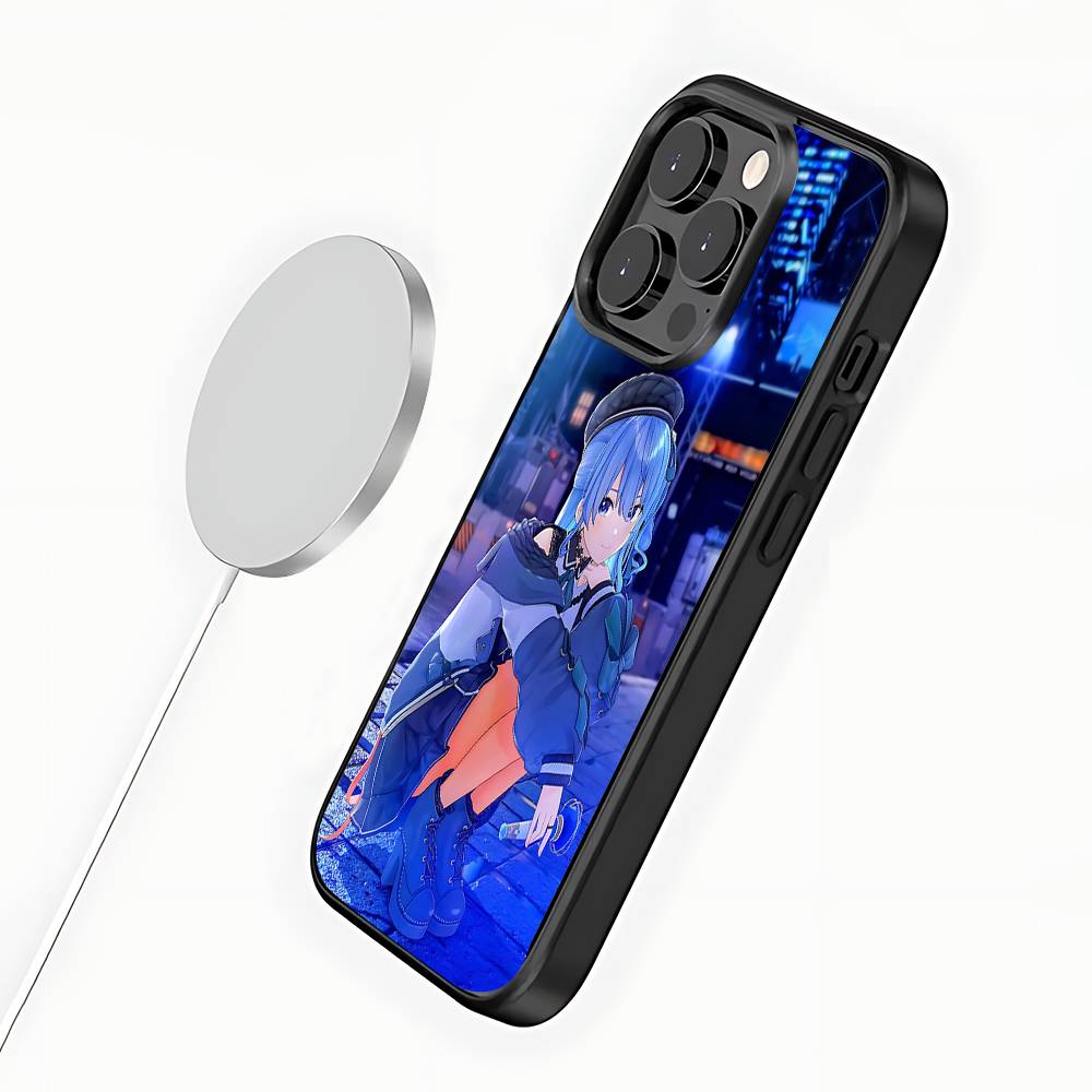 Чехол для телефона Hoshimachi Suisei Для iPhone 17,16,15,14,13,12,11,Pro,Max,Plus,Mini,SE4,E Магнитный Magsafe Беспроводная зарядка