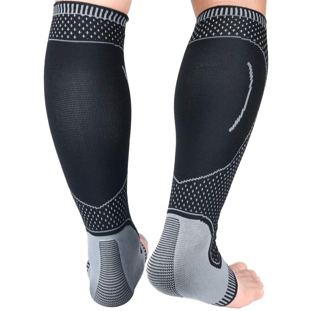 1 пара компрессионных носков для голени, лодыжки, пятки, подошвенной фасции
