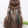 Weave Hair Accessories Indian Feather Tassel Headband Boho Tassel Tribal Hair Rope Hippie Rope