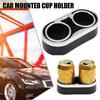Car Cup Holder Dual Hole Drinks Holder Black Multifunction Holder Bottle Interior Stand Portable Box Vehicle Accessories St Q8R7