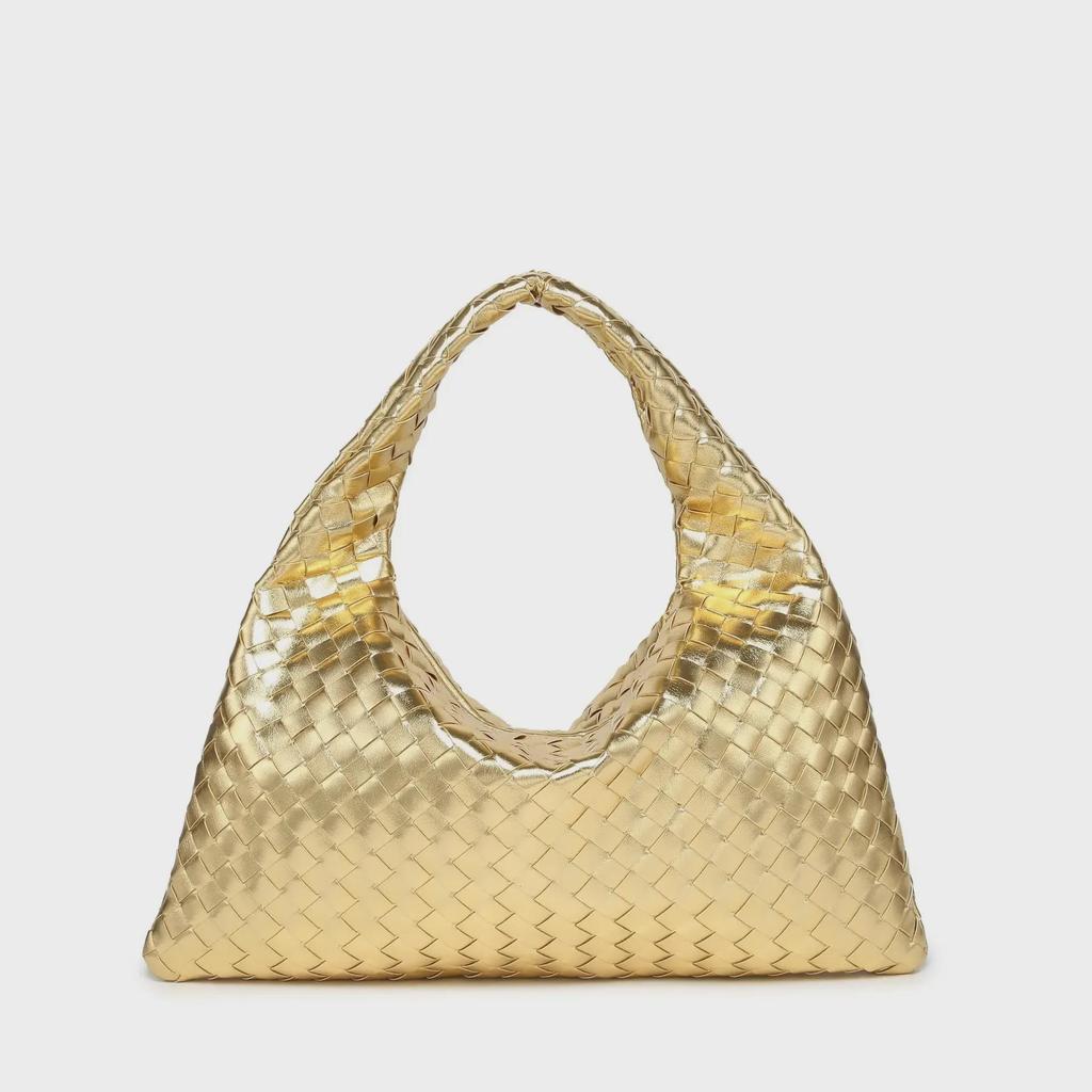 Плетеная женская сумка для пельменей: Осенне-зимняя мода, вместительная, трендовая универсальная сумка для поездок на работу