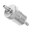 8mm 5/16" Aluminium Inline Fuel Petrol Diesels Filter Universal Silver