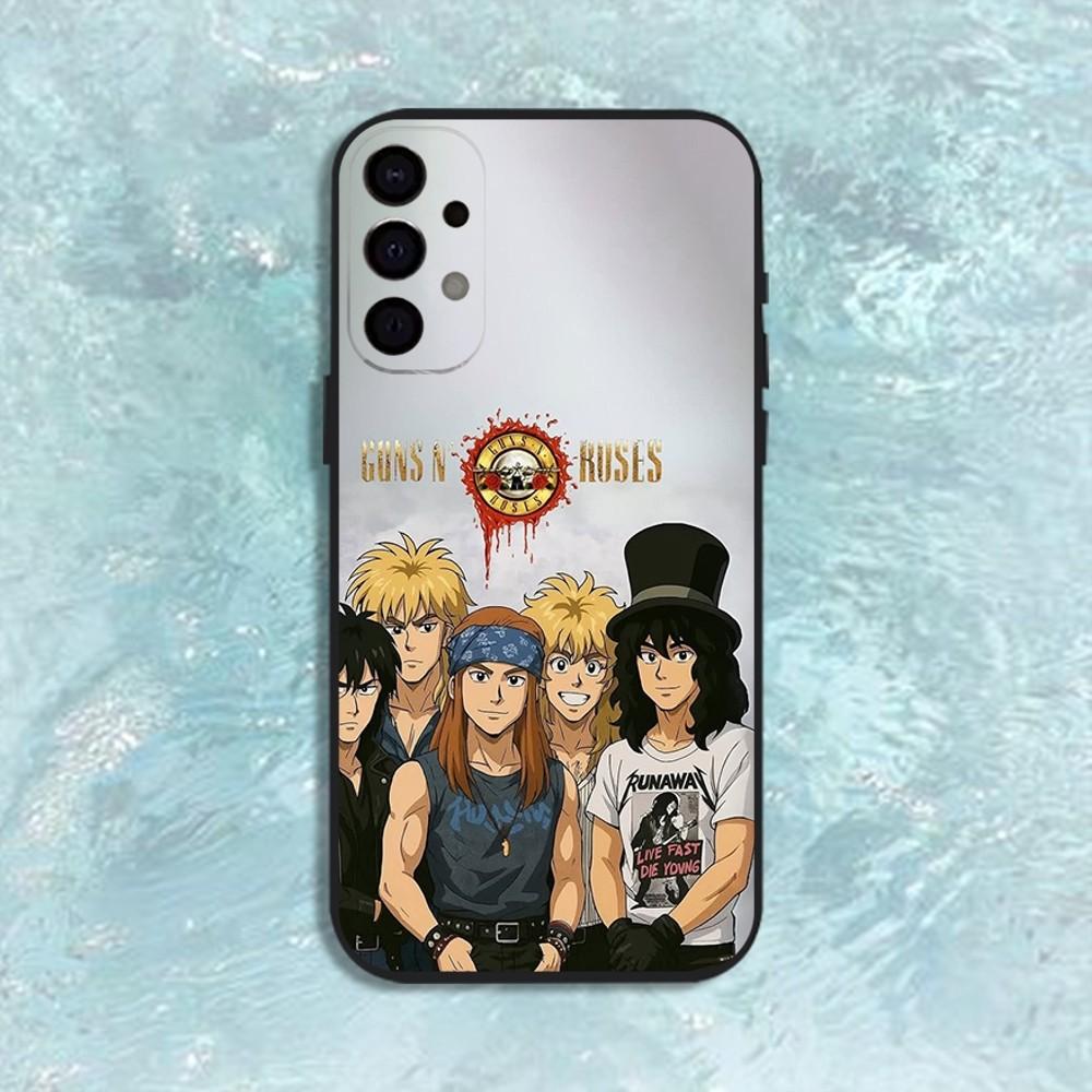 Чехол для телефона G-Guns N Roses Для Samsung S25,S24,S21,S22,S23,S30,Ultra,S20,Plus,Fe,Lite,Note,10,9,5G Черная крышка