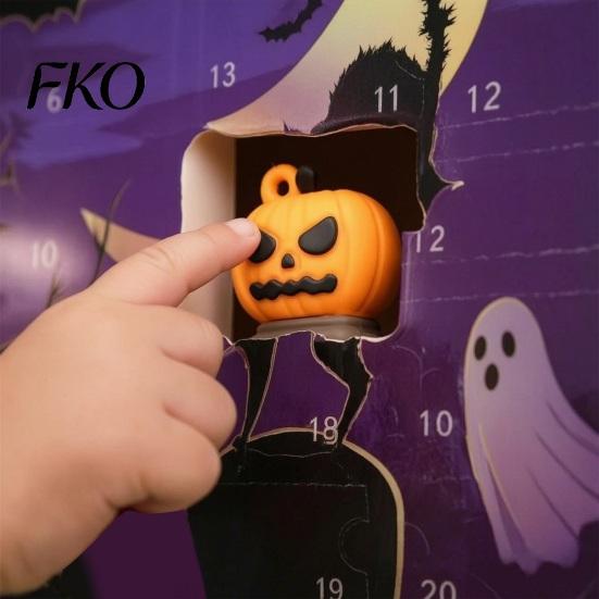 Halloween Countdown with Surprises 2026 Advent Calendar, 24 Day Box Cute Activity Collectible Toys, Spooky Holiday Gift Box, Home Party Decoration Toy