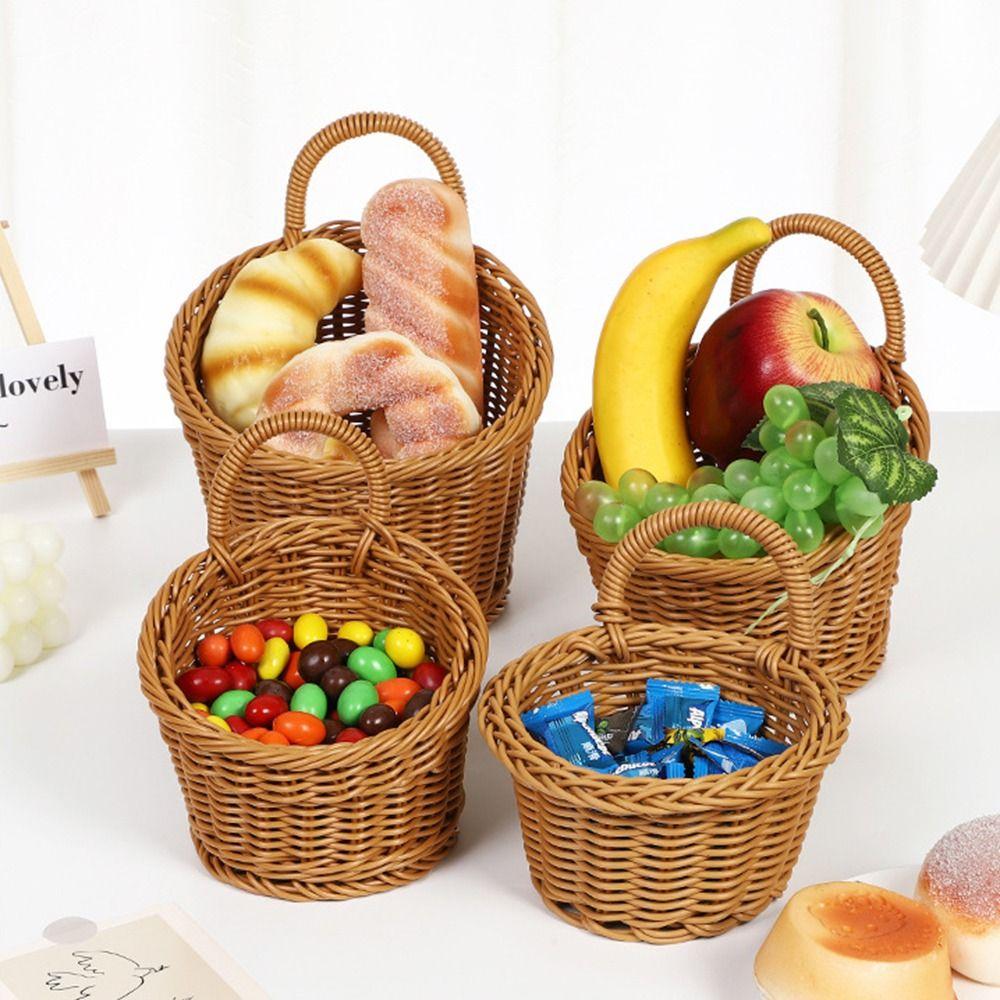 Plastic Vegetable Fruit Storage Baskets Hanging Wall Shelf Basket Garden Plant Baskets Home