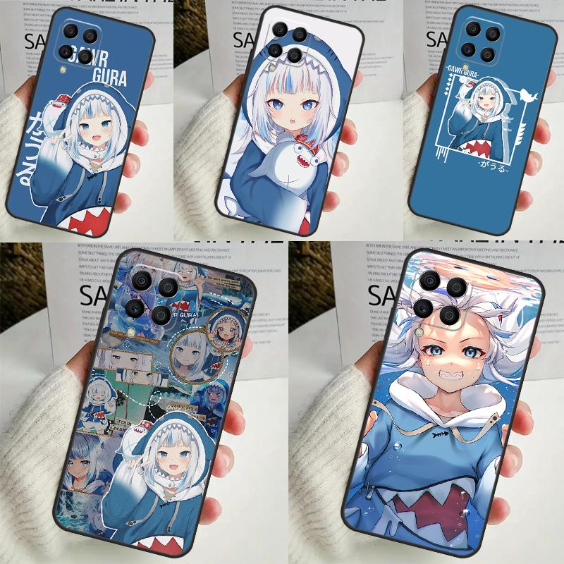 Гавр Гура Хололайв Девушка Для Samsung Galaxy M12 M32 M52 M14 M34 M54 M21 M51 M31 M30s M20 M15 M55 M13 M33 M53 Чехол