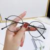 Очки с защитой от синего света для женщин, художественные простые круглые металлические очки, мужские очки для близорукости