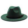 Men'S And Women'S Top Hats British Classic Jazz Hats Woolen Hats Big Eaves Hat Fashion Flat Hat Jz-012