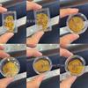 2mg Gold-Plated Wealth-Attracting Mobile Phone Sticker with Adhesive Backing