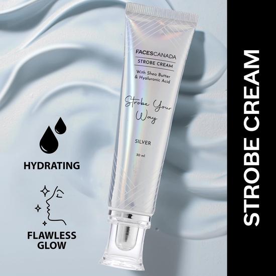 FACESCANADA Celeb Glow Kit | Серебряный строб-крем (30мл) + Мини-тональная основа Absolute Ivory All Skin Day Hydra Matte (15мл) | Набор для макияжа с полным покрытием