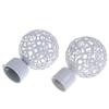 Iron Round Hollow Out Roman Rod Head Curtain Accessories Curtain Rods Head Curtain Rods Ends Caps