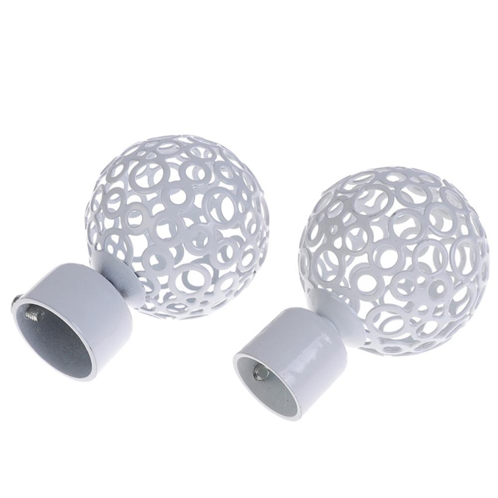 Round Hollow Out Curtain Rods Ends Caps Curtain Accessories Roman Rod Head Curtain Rods Head