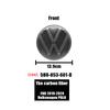For Volkswagen MK7 1Pc ABS VW Car Front Logo Grille Badge Trunk Badge Car Replacement Accessories For Volkswagen Polo 2019 2020 2021 2022 2023 2024