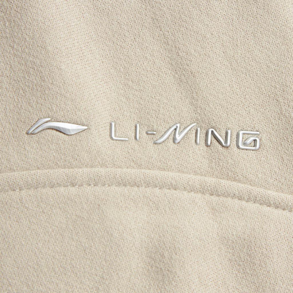 Теплый кардиган с капюшоном и флисовой подкладкой Li Ning Fitness Series, реглан, длинный рукав, женская толстовка, цвет пыльно-серый AWDU562-4