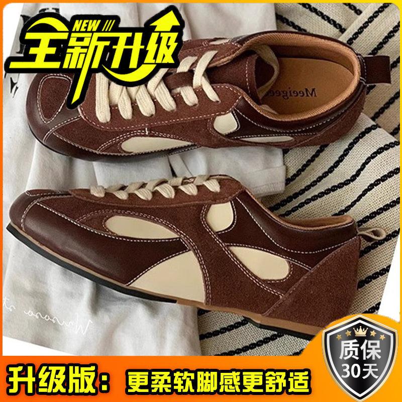 Милая обувь женская осенняя новая нишевый дизайн плоская подошва повседневная спортивная женская