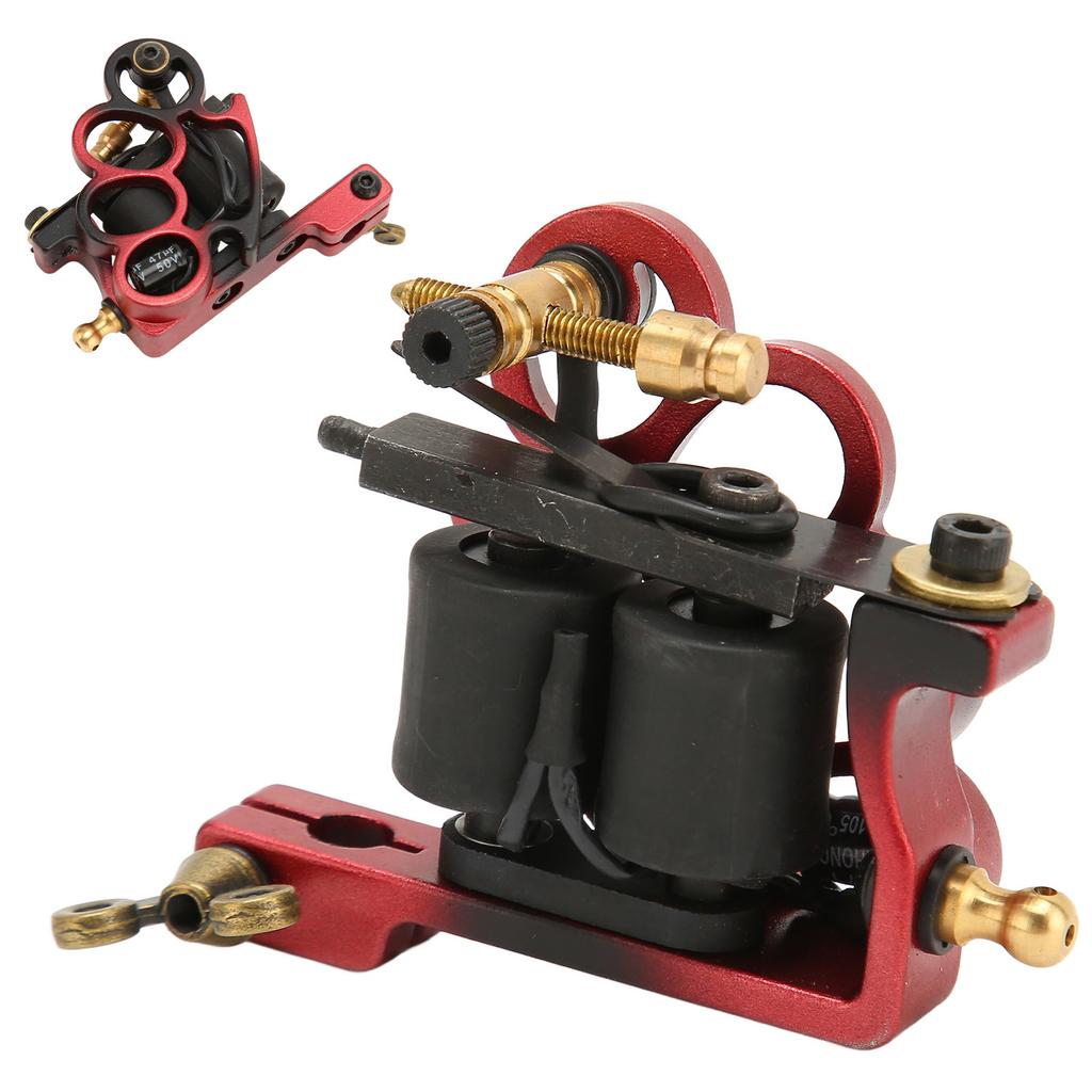 Tattoo Coil Machine Alloy 10 Wraps Liner Shader Lightweight Professional 5V Start Voltage Tattoo Machine
