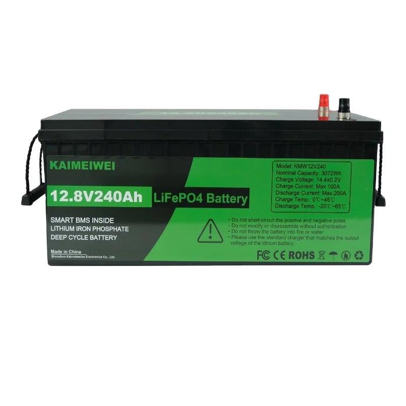 Lifepo4 Deep Cycle 12v 240ah Rechargeable Lithium Ion Batteries Lifepo4 Battery Pack