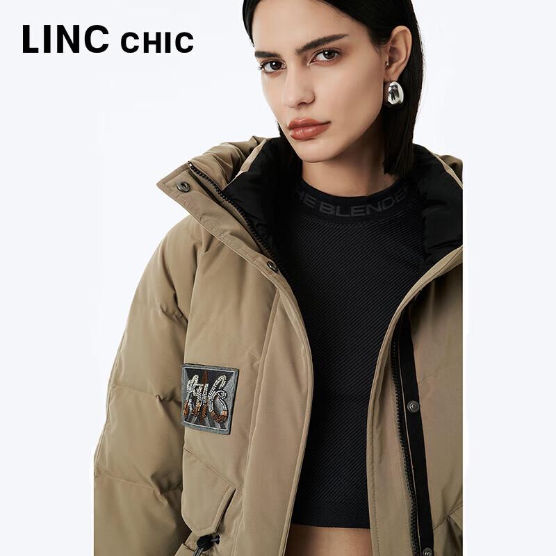 Женская парка Jinyujie средней длины с капюшоном свободного кроя