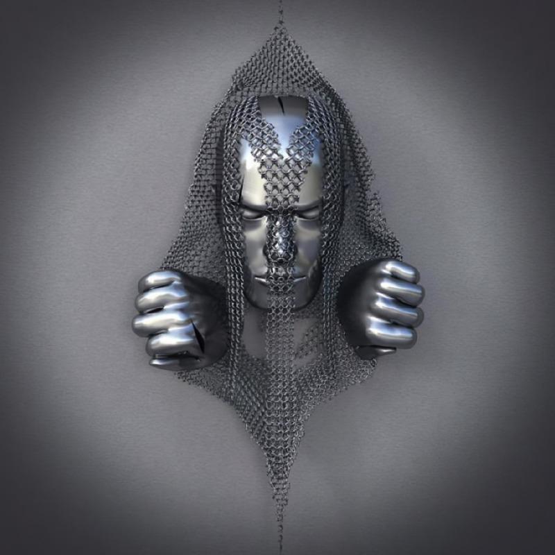 Золотая металлическая фигура статуя обнимает художественный постер, украшение дома, высокое разрешение, покраска распылением, безрамная основа для холста