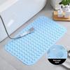 Противоскользящий коврик для ванной из ПВХ с присосками - для дома, ванной, туалета и массажного коврика для ног