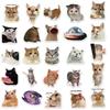 50 шт. Kawaii Love Cat ПВХ наклейка эстетические детские корейские украшения канцелярские принадлежности для скрапбукинга школьные принадлежности для детей