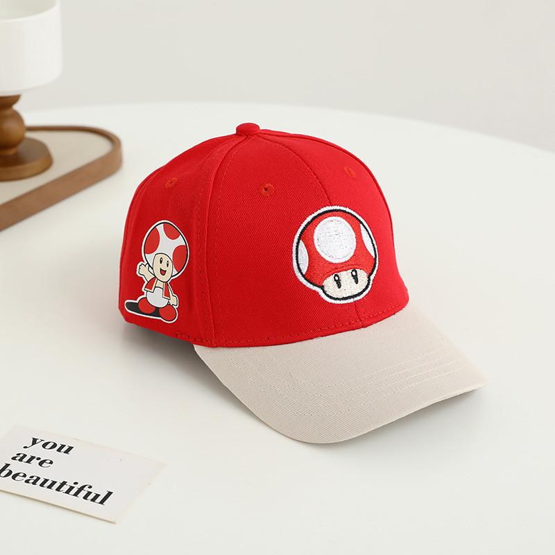 Мультяшная бейсболка Super Mario Bros с защитой от солнца и дышащим хлопком для детей, летняя одежда
