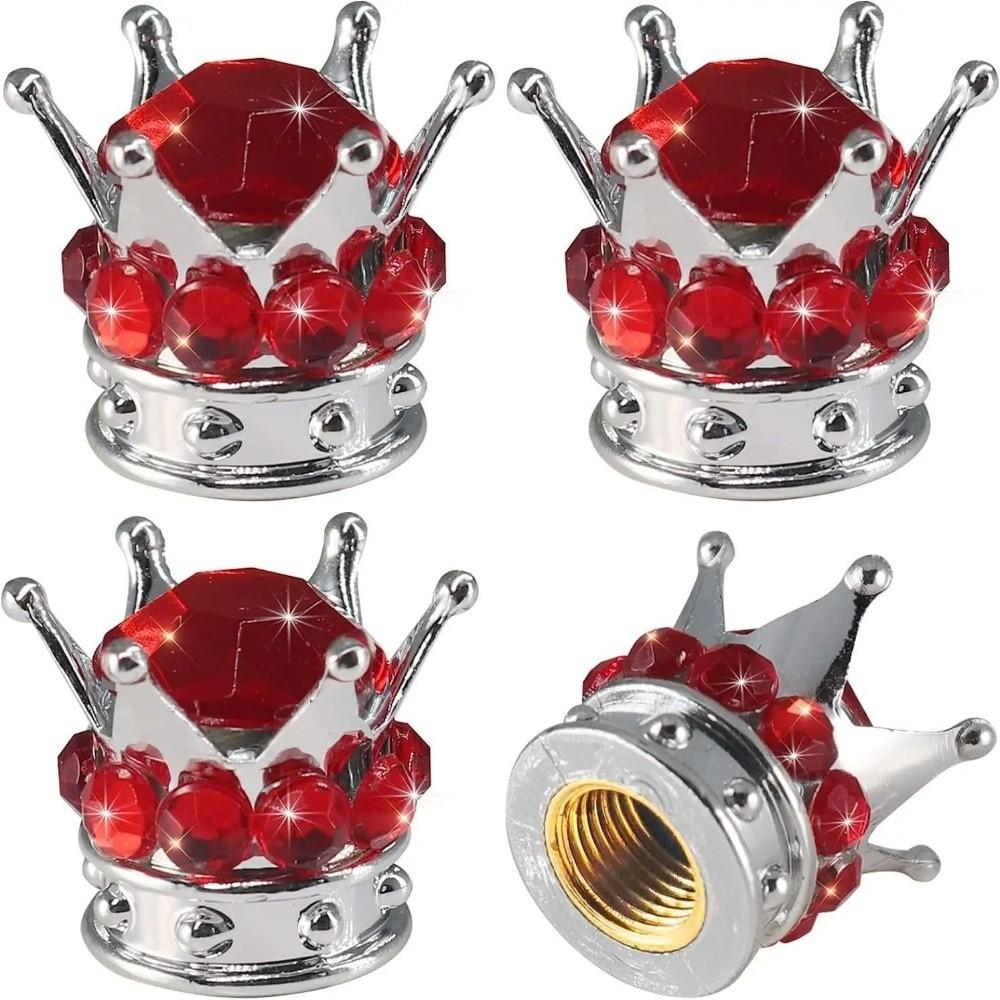 4PCS Handmade Crystal Rhinestone Vehicle Car Tire Caps Covers Valve Stem Covers  Car Tire Service