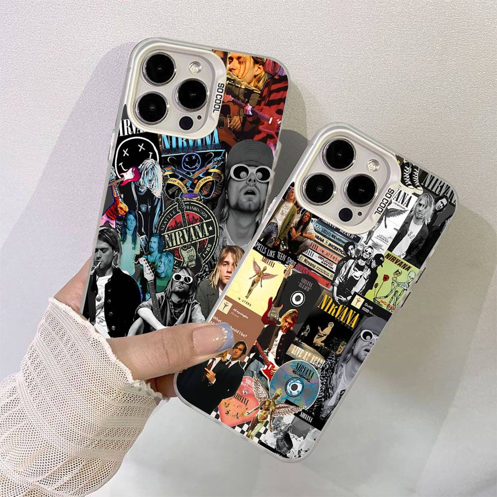 Classic Hot Band N-Nirvanas Rock Color Phone Case For IPhone 17 16 15 14 13 12 11 Pro Max Plus Pro Shell