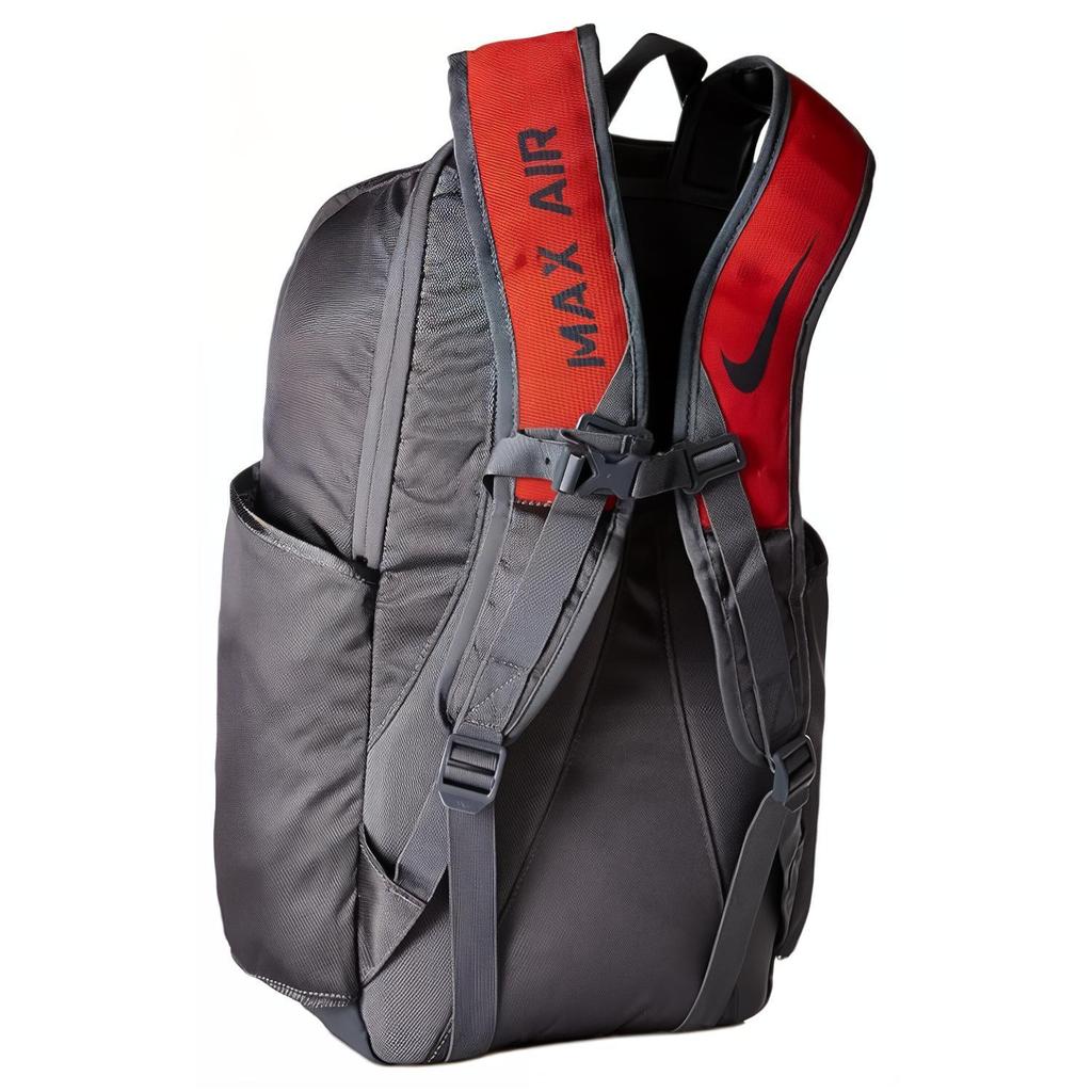 Nike Synthetic Material Backpack Regular Unisex Dark Gray & Orange & M
