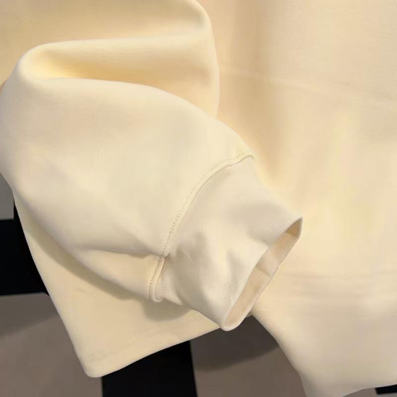 Men's American Retro Lion Hoodie – Thick, Loose, Versatile, Plus Velvet, Round Neck for Autumn/Winter