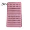 Reusable Silicone Baking Tray Chocolate Mold, 20 Cavities Non-stick Flexible Tray, Heat Resistant Uniform Bar Shaped Food-grade Mold for
