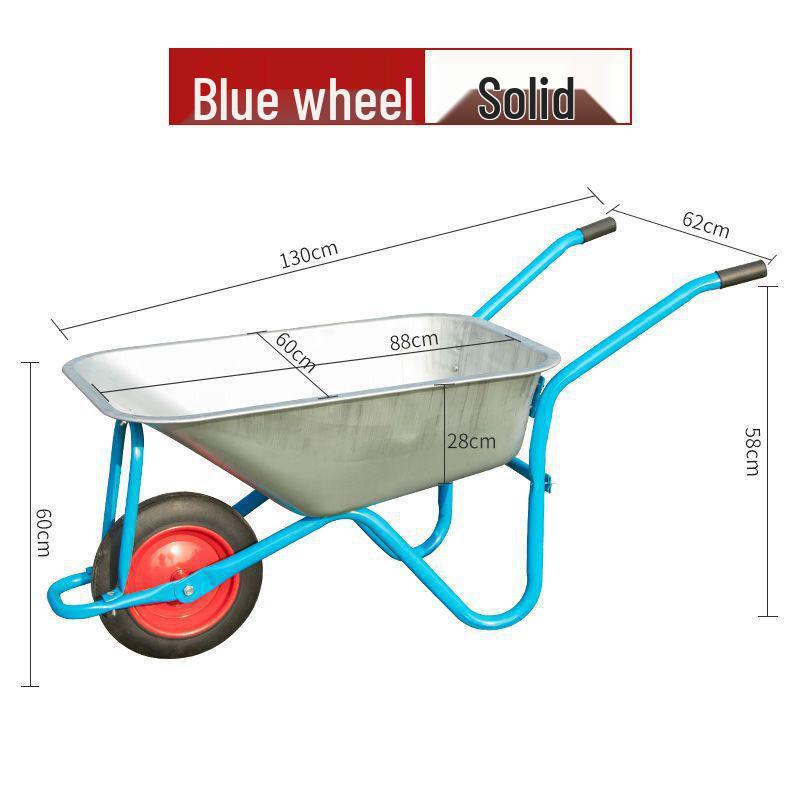 Сверхпрочная тачка для строительства и сельского хозяйства: Легкий в управлении самосвал для грязи, песка и почвы
