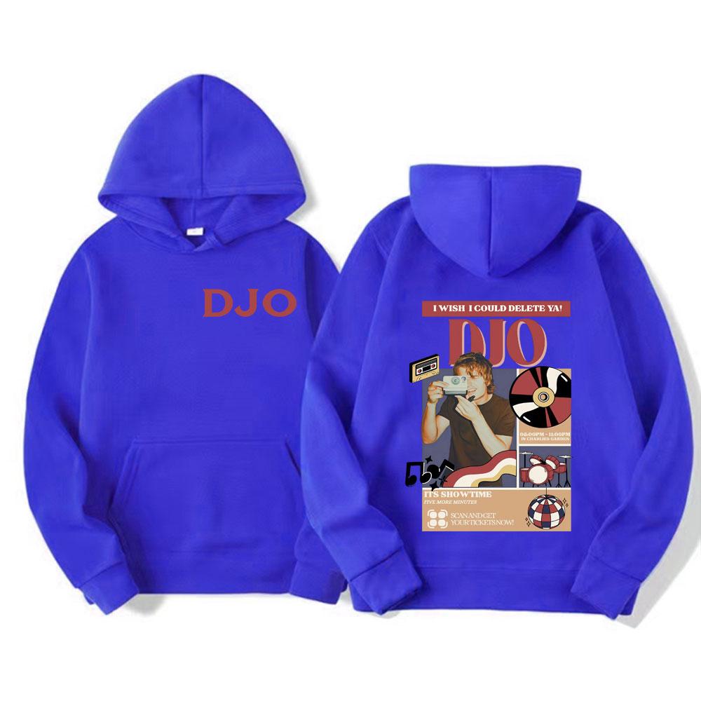 Djo Back on You Tour Music Concert Graphic Sweatshirt Joe Keery New Fans Gift Hoodie Men Women Retro Cozy Oversized Hoodies