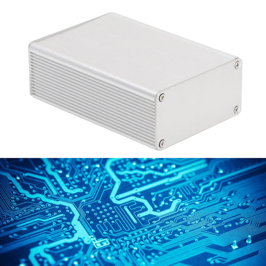 Circuit Board Aluminum Alloy Case Sandblasted Oxidized Project Enclosure Waterproof Lightweight DIY Instrument Box