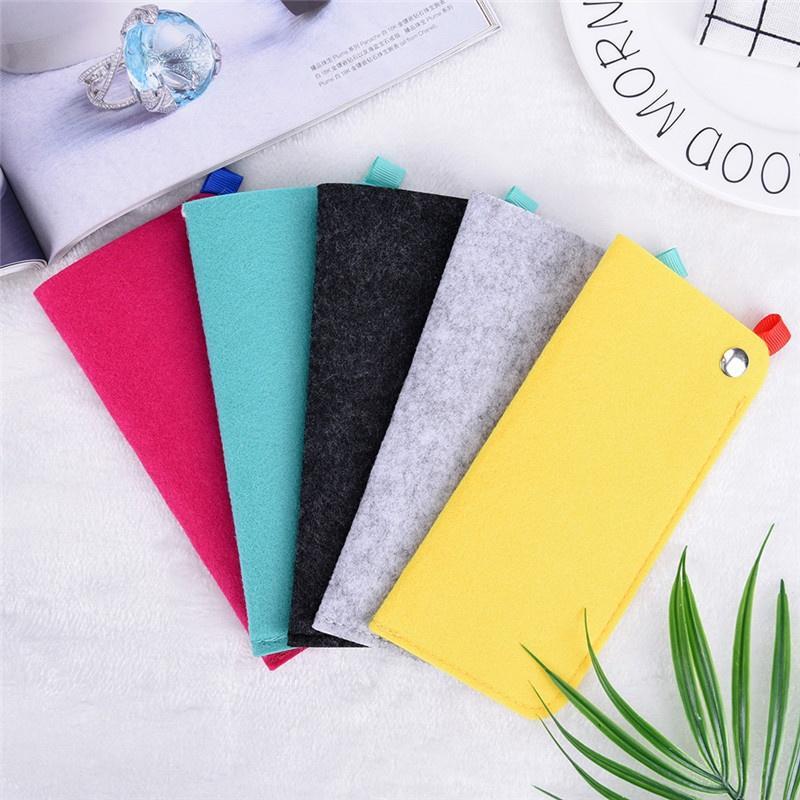 Очаровательный футляр для макияжа, мягкие фетровые очки, модные очки для чтения, сумки, удобная сумка для переноски, полезный квадратный футляр