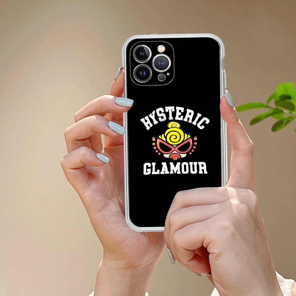 H-Hysteric Cute M-Mini For IPhone 17 16 15 14 13 12 11 Pro Max Plus Transparent Soft TPU Phone Cover